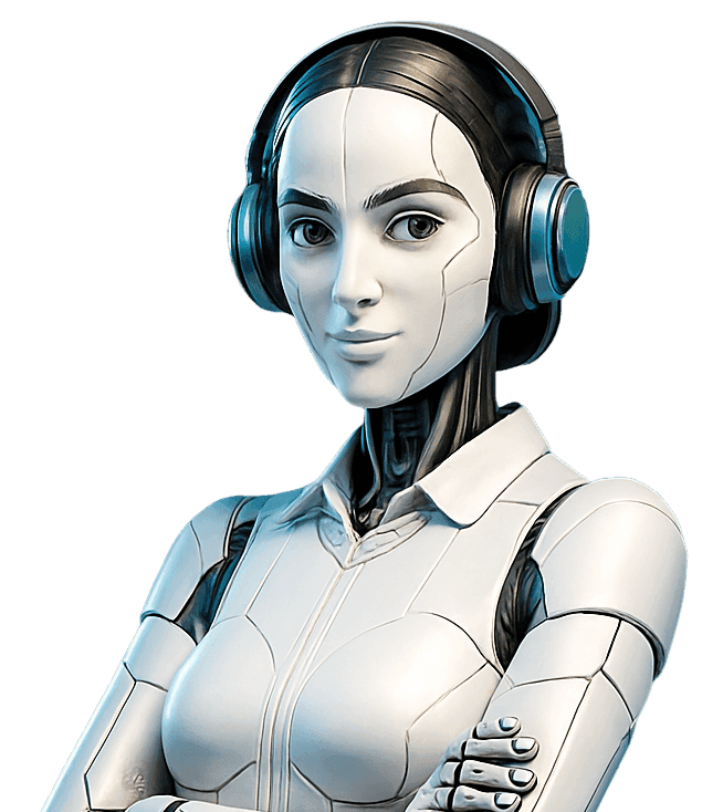 Qurious user with headset